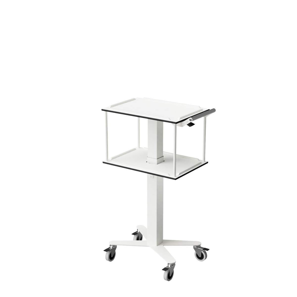 SELKA HOSPI S compact height-adjustable hospital trolley with handle