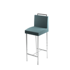 SELKA TRIM BJ bar stool with chrome frame