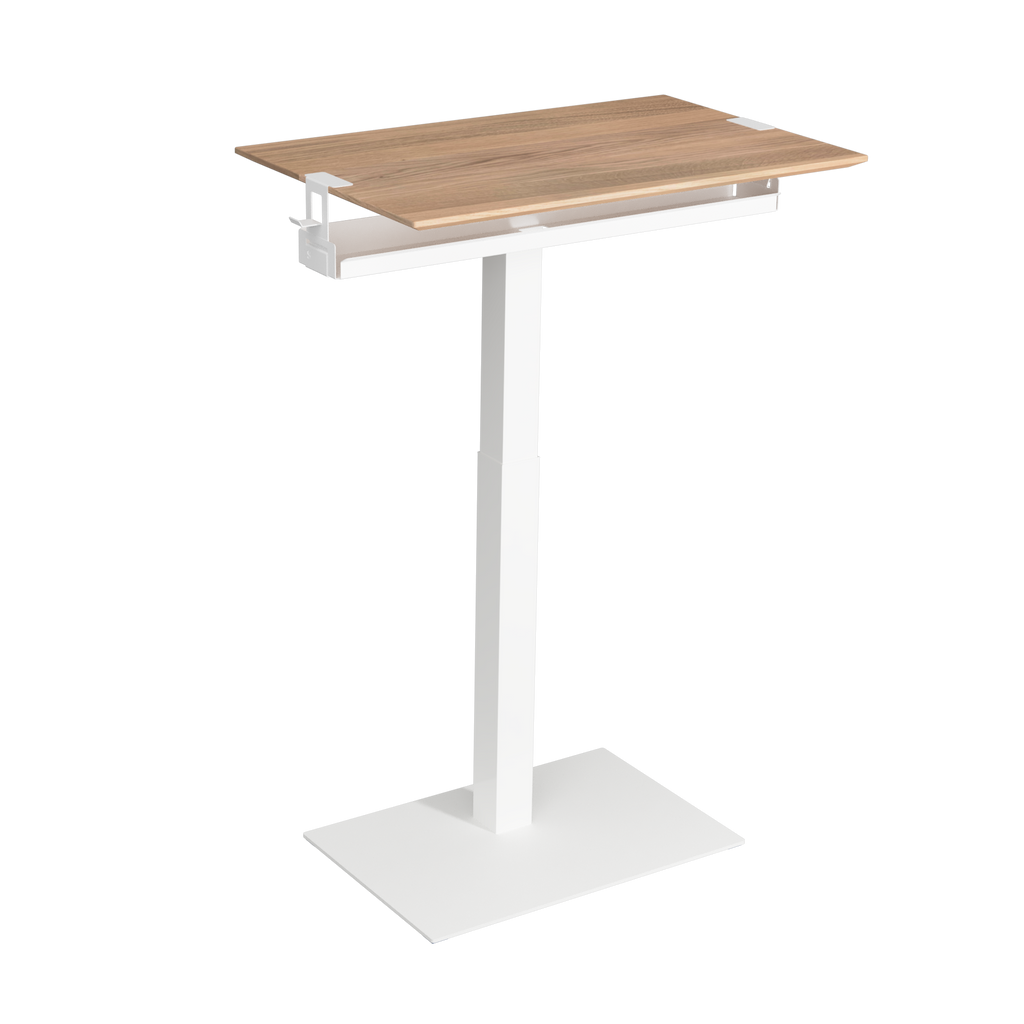 With SELKA  BASKET you get more space to your small desk. White basket with white oak Mahtuva table.