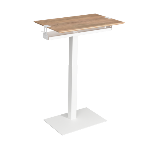 With SELKA  BASKET you get more space to your small desk. White basket with white oak Mahtuva table.