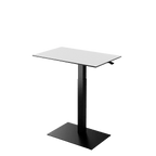 Height adjustable desk Mahtuva L Blackwhite with Black base is good choice for remote workers by Selkastore