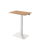 Height adjustable desk Mahtuva L Oak with White base is good choice for remote workers by Selkastore