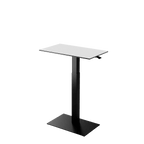 Height adjustable desk Mahtuva M Whiteblack with black base is good choice for remote workers by Selkastore