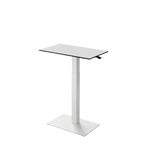 Height adjustable desk Mahtuva M Whiteblack with white base is good choice for remote workers by Selkastore