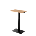 Height adjustable desk Mahtuva M Oak with black base is good choice for remote workers by Selkastore