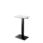 Height adjustable desk Mahtuva S Blackwhite with black base is good choice for remote workers by Selkastore