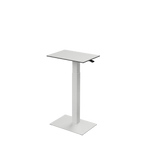 Height adjustable desk Mahtuva S Blackwhite with white base is good choice for remote workers by Selkastore
