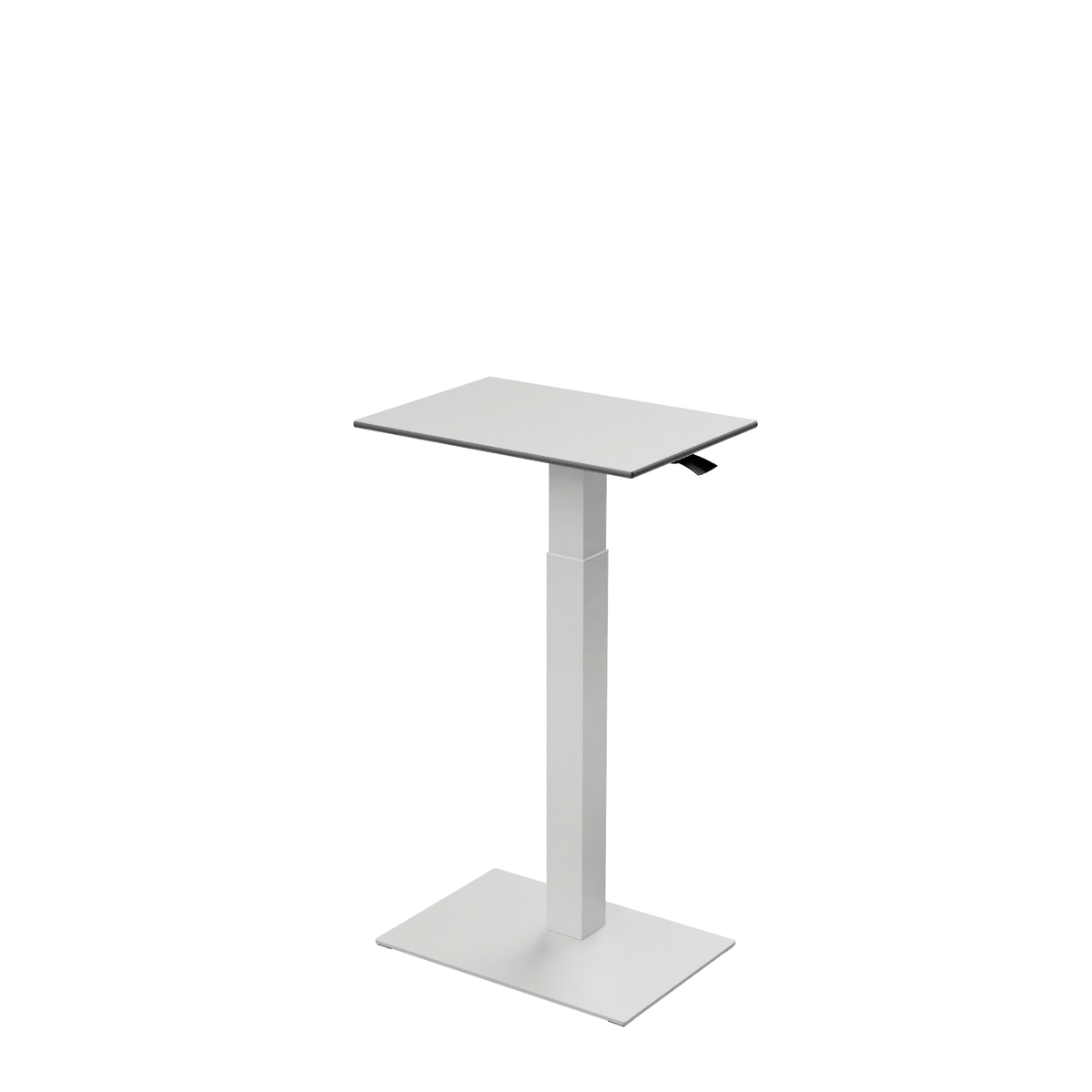 Height adjustable desk Mahtuva S Blackwhite with white base is good choice for remote workers by Selkastore