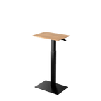 Height adjustable desk Mahtuva S Oak with black base is good choice for remote workers by Selkastore