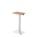 Height adjustable desk Mahtuva S Oak with white base is good choice for remote workers by Selkastore