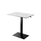 Height adjustable desk Mahtuva XL Blackwhite with black base is good choice for remote workers by Selkastore