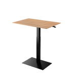 Height adjustable desk Mahtuva XL Oak with black base is good choice for remote workers by Selkastore