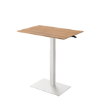 Height adjustable desk Mahtuva XL Oak with white base is good choice for remote workers by Selkastore