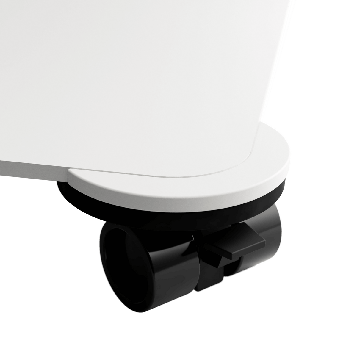 Move your SOPIVA desk more easily with wheels. White wheel.