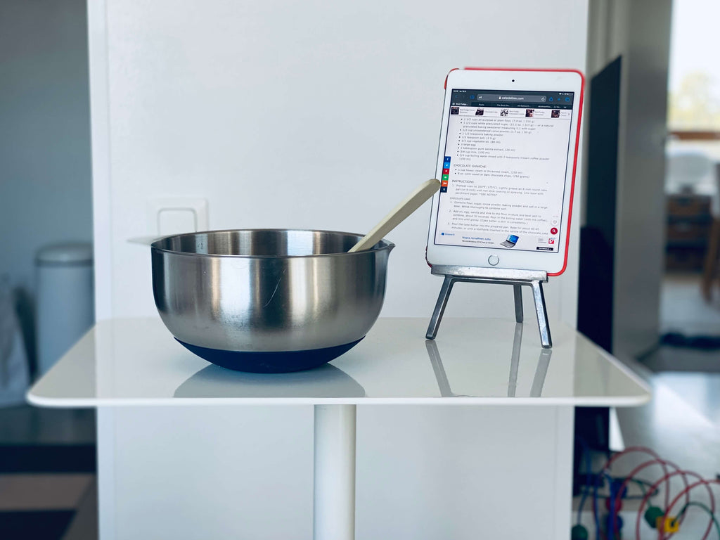SOPIVA S 50x35 Aluminum | Height adjustable des