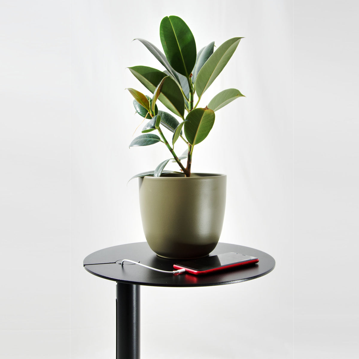 WIREUP | side table with hidden wire slot