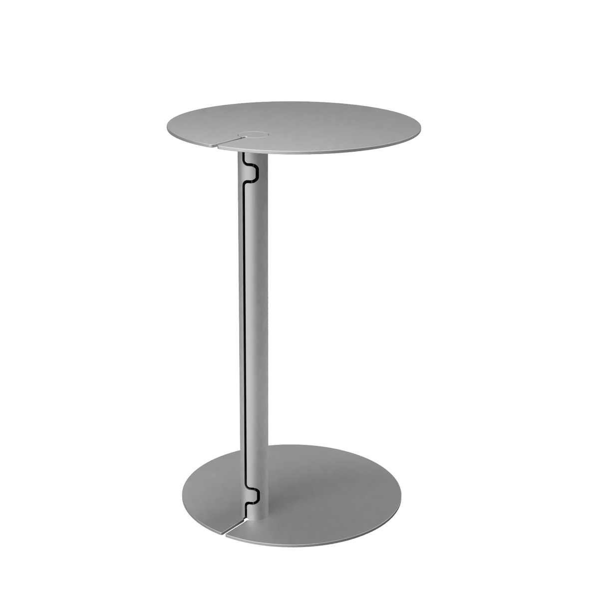 WIREUP | side table with hidden wire slot